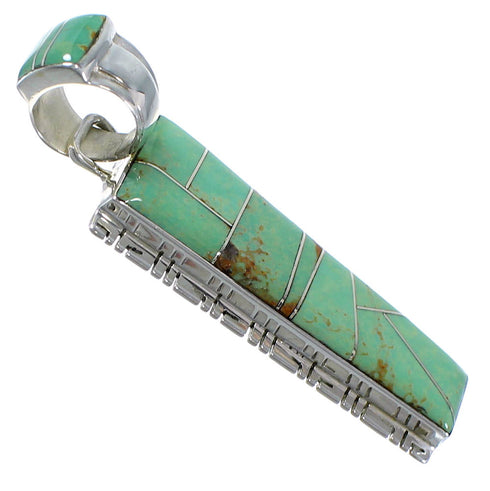 Sterling Silver And Turquoise Pendant PX41559